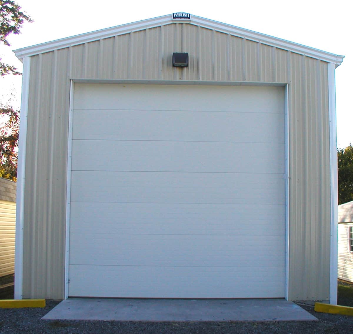 Steel Garage in Chesapeake Beach, MD MBMI Metal Buildings