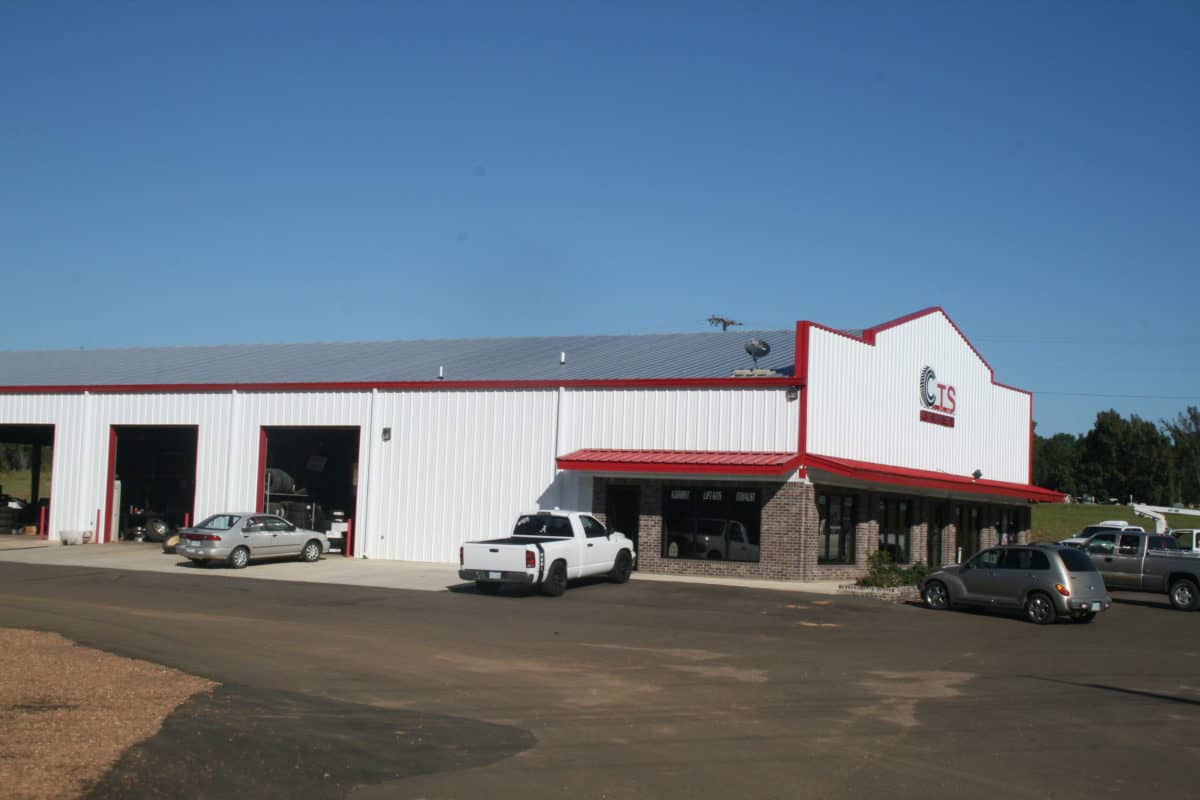 Tire Service Building in West, MS MBMI Metal Buildings