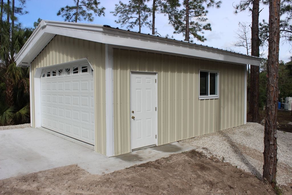 Garage in Naples, FL MBMI Metal Buildings