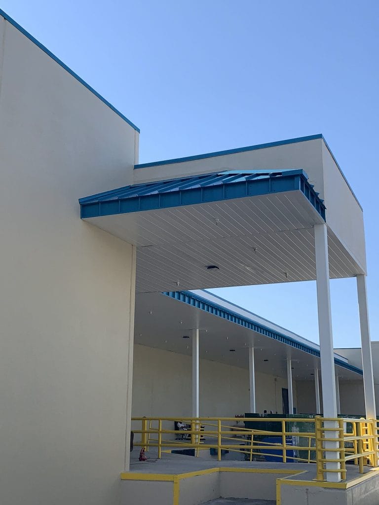 Commercial Building Addition In Lake Worth, FL MBMI Metal Buildings